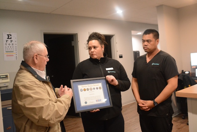 Urgent care employee receives high military honor